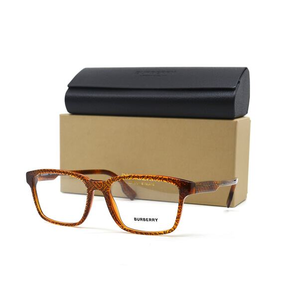 NEW Burberry BE2308 3823 Transparent Brown/signature B Check Eyeglasses Frame - Picture 6 of 13